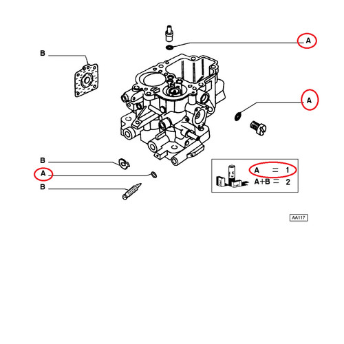 Kit révision carburateur - kit,