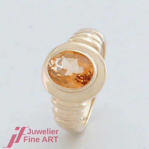 Bague citrine ovale - citrine,