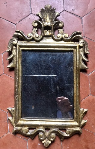Petit miroir bois - en, sculptÉ