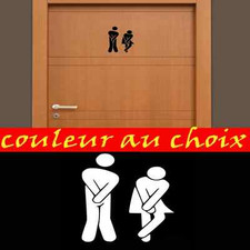 sticker autocollant adhesif wc