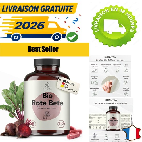 Gélules betterave rouge bio - gélules,