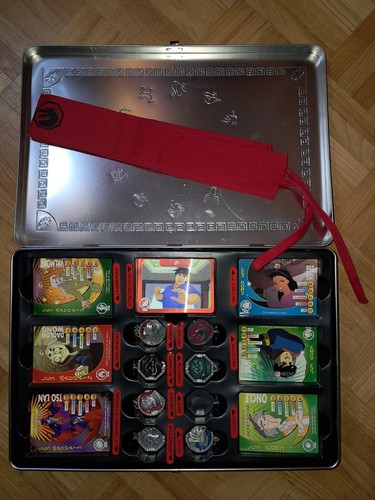 Boîte jackie chan avec - chan, cartes