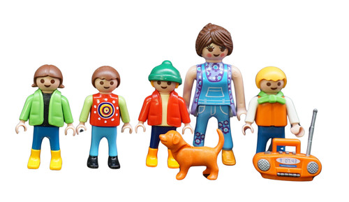 Playmobil femme enfant - , radio
