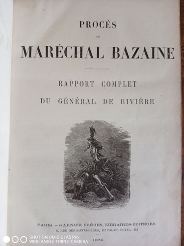 Procès maréchal bazaine - maréchal,