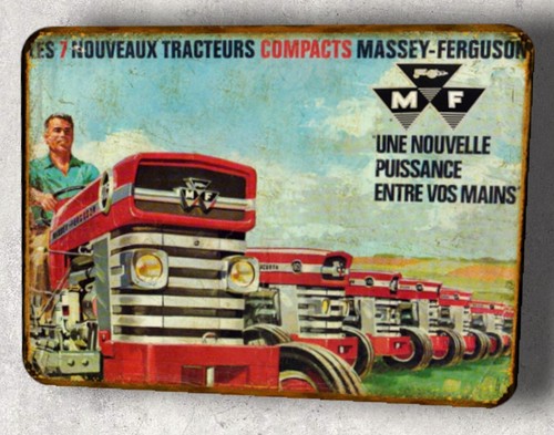 Plaque metal vintage tracteur - plaque,
