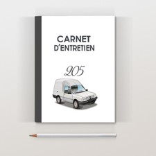 Carnet entretien peugeot 205 - d'entretien,