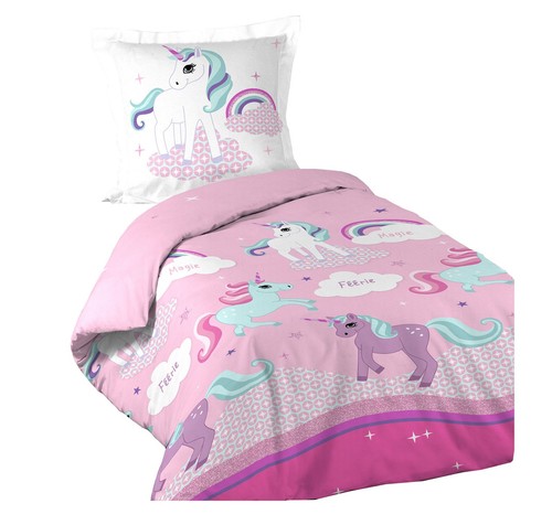 2tlg linge lit fille 140 - 2tlg.,
