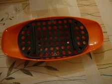 Plat  orange vintage  annèe 70 SITAP