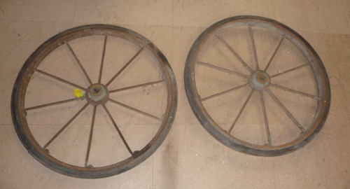 Deux roues rayon fonte - deux, à