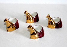 PORCELAINE LIMOGES SALERON SALIERE POIVRIER PORTE BOUGIE OEUF ECUREUIL KANGOUROU