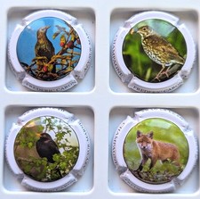 capsules champagne CARON Frédéric série N 15 OISEAUX et RENARD