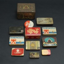 12x Boîtes Antique Rheingold Esso Nestor Deussen Caramba Ronnefeldt