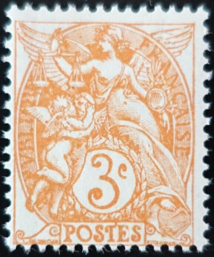 France timbre blanc 109 - france,
