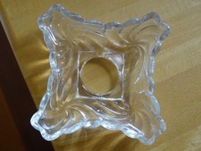 BACCARAT  1 ANCIENNE BOBECHE LUSTRE BOUGEOIR  CRISTAL MOULER ROSACES SIGNER