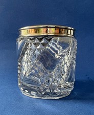 Pot couvert Baccarat modèle Serpentine en cristal moulé, boite bonbonnière