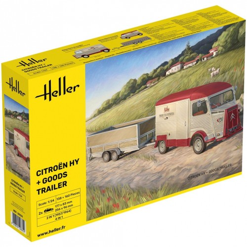 Heller citroen remorque - +,
