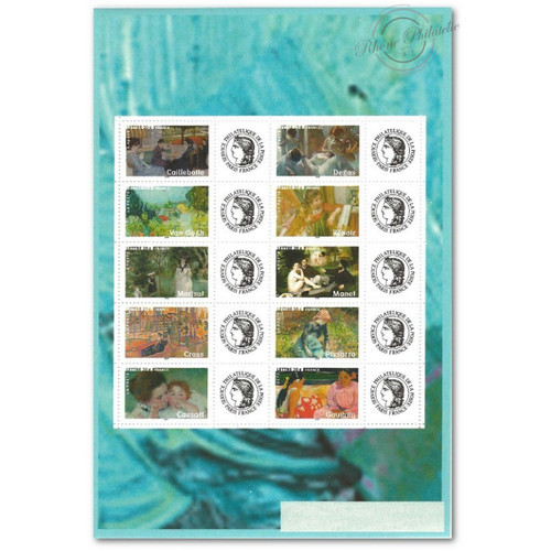 Feuille f3866a timbres les - f3866a, "les