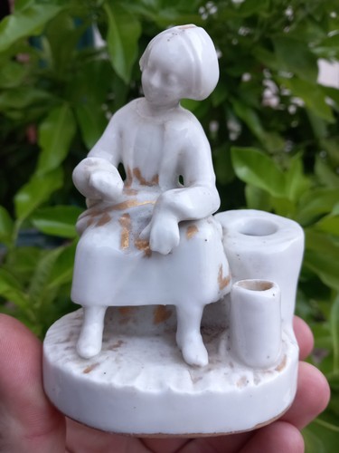 Porte plume porcelaine blanche - porcelaine,