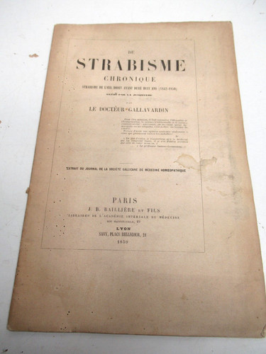 Gallavardin du strabisme - dr.,