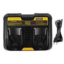 2 Ports Chargeur de Batterie Compatible avec Dewalt DCB115 18V Dual 30 A 12V-...