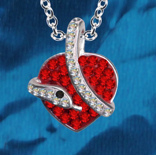 Serpent coeur i - i, pendentif