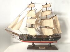 Maquette en bois navire bateau à voile Brigantin Bergantin XVIIIéme siécle 52 cm