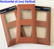 Arnould  Evolution Terracotta  Lot de 2 Doubles Plaque Enjoliveur   prise, Inter
