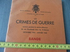 WW2 / BATAILLE DES ARDENNES / AFFAIRE BANDE BELGIQUE / LIVRET ORIGINAL éd. 1945