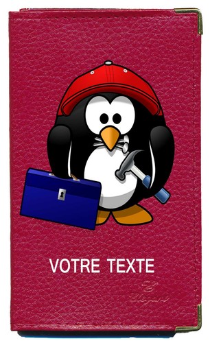 Etui carte grise - , rouge