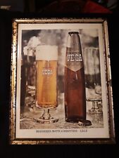 ANCIENNE PLAQUE CARTON  SERIGRAPHIEE BIERE VEGA  MOTTE-CORDONNIER N°708/176
