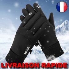 Gants Etanches Noir Ecran Tactile Doigts Vélo Course A Pied Sport VTT Moto Ski