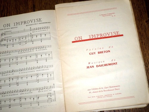 Improvise chansons piano - chansons,