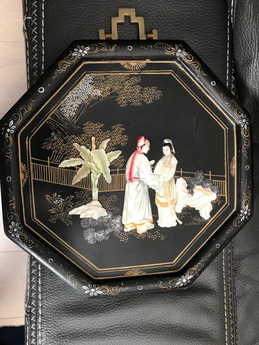Tableau chinois bois - chinois, laque