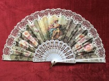 éventail vintage dentelle - vintage, en