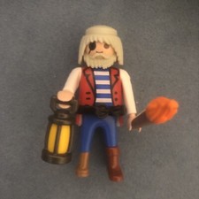 PLAYMOBIL PIRATE - Vieux Capitaine Jambe de Bois 3127 4156 5728