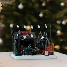 Village De Noël Illuminé, Maison, Dortoir, Festival, Cuisine De Vacances