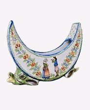 Vase faïence HR QUIMPER Henriot HB Porquier Odetta Hubaudière Fouillen XIXE XXE 