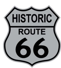 Paquet De 50 Historique Route 66 Bouclier Blanc Noir Vélo Chapeau Cap Épinglette