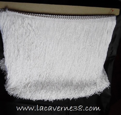 Galon frange blanc - , 25cm