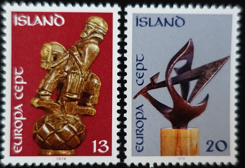 Timbres islande europa - timbres,