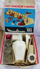 Ancien Hachoir et râpes robot Multifonction Moulinex KM1 - 110 VOLTS