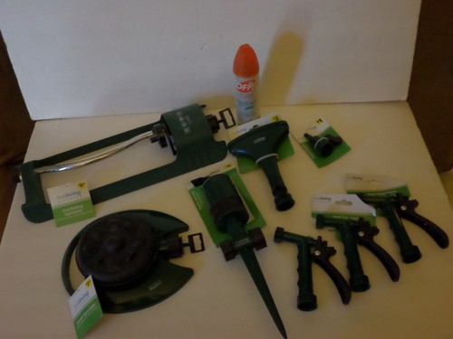 Garden hose nozzle - hose, sprinkler