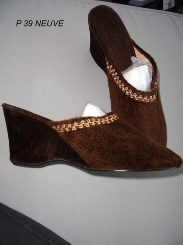 Chausson pantoufle velours - pantoufle,