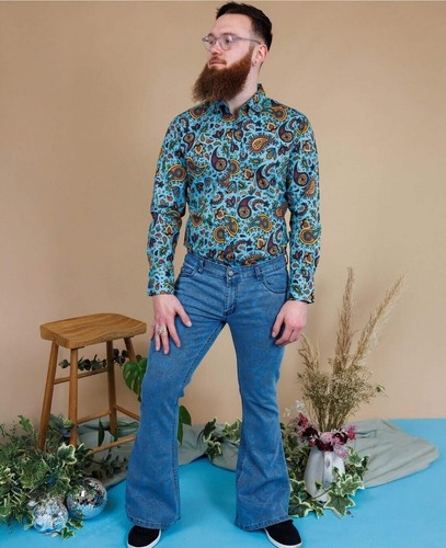 Run and fly bleu jean - fly, 70's
