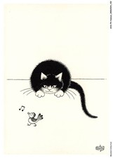 AHSP4-0397-HUMOUR - Dessin d'albert dubout - Extrait de l'album les chats