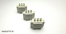 ho lot 3 transformateurs transfos 1/87 décor train diorama maquette 56 modelisme