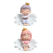 2pcs résine ange figurine