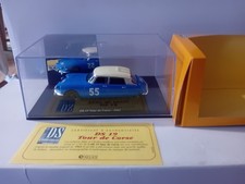 1/43 CITROËN DS 19 TOUR DE CORSE 1963 BOITE VITRINE CERTIFICAT ATLAS