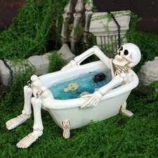 Crâne dans la baignoire La