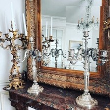 Importante Paire Candélabres